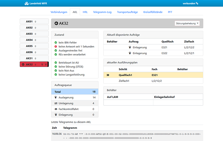 Materialflussrechner Lösung